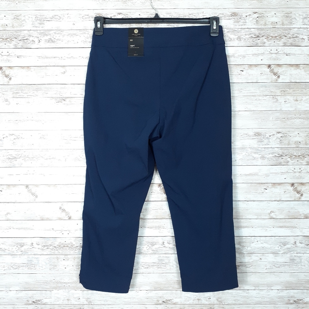 JM Collection Plus Capri Comfort Waist Blue K - Picture 2 of 6